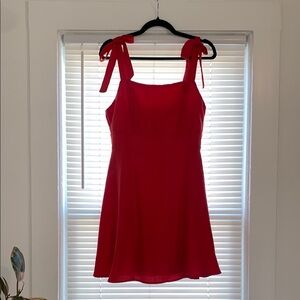 Elegant Red Sleeveless Dress